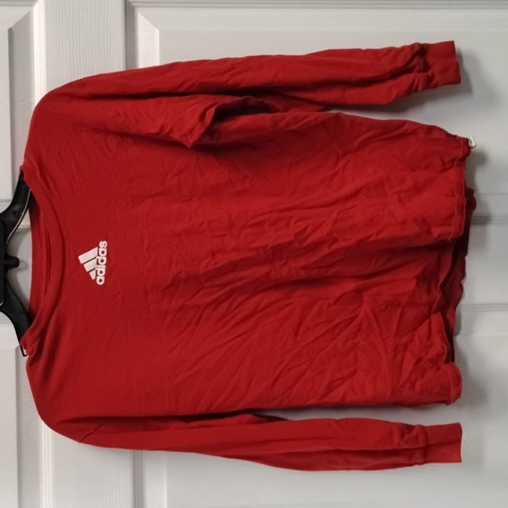 Adidas red YL shirt